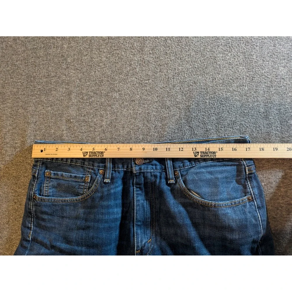 Levi's Jeans Men 514  34x32 Blue Denim Zipper Fly 100% Cotton
